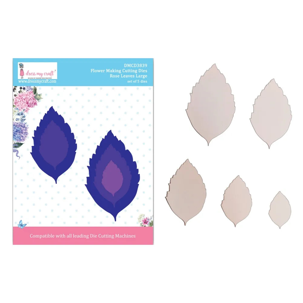 Rose Leaves Large – Flower Making Cutting Dies