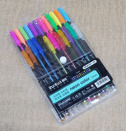 Neon Pens Set- 24 Pieces