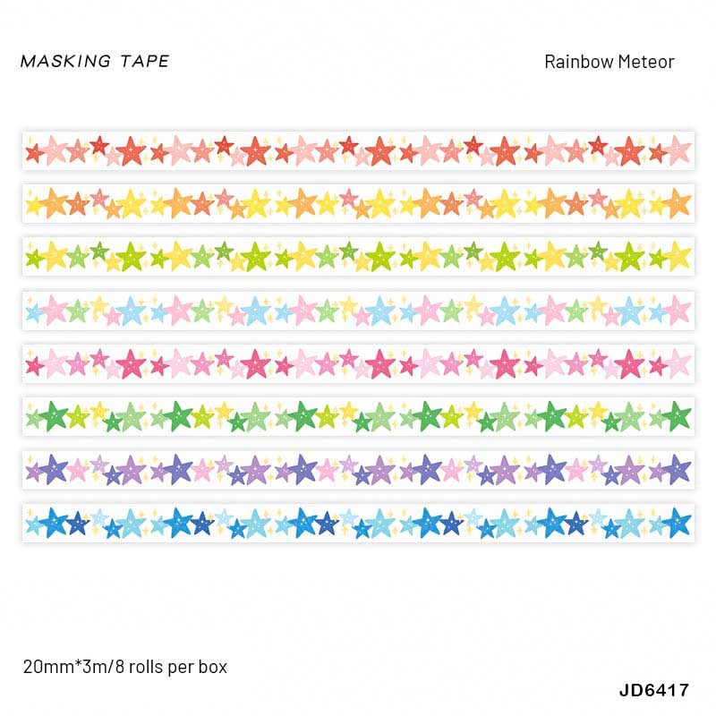 Washi Tape Set – JD6417 – Rainbow Meteor