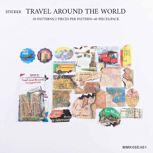 Paper Cutout – MMK06E461- Travel around the world