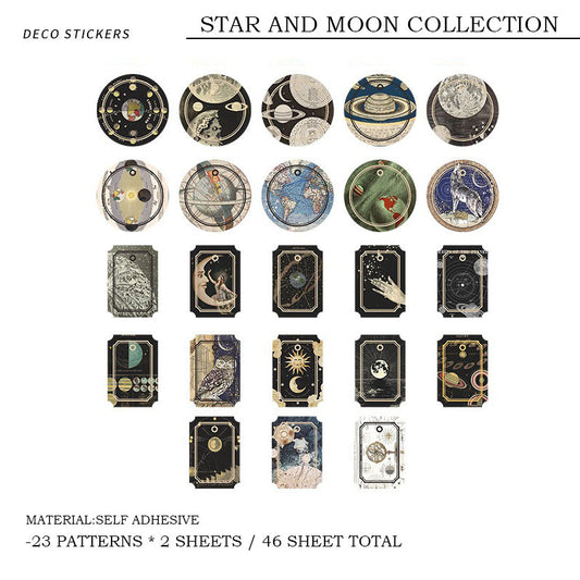 Paper Cutout – STAR AND MOON COLLECTION, TZB-3226