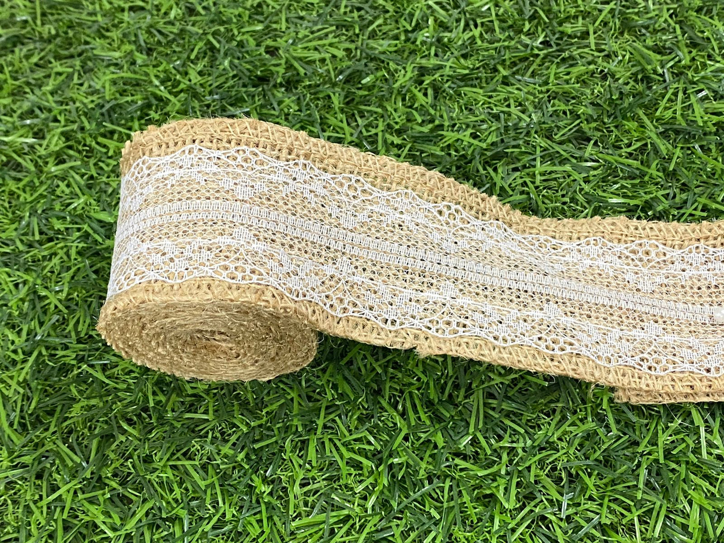 Jute and Net Lace- 1 roll- 2 mtr