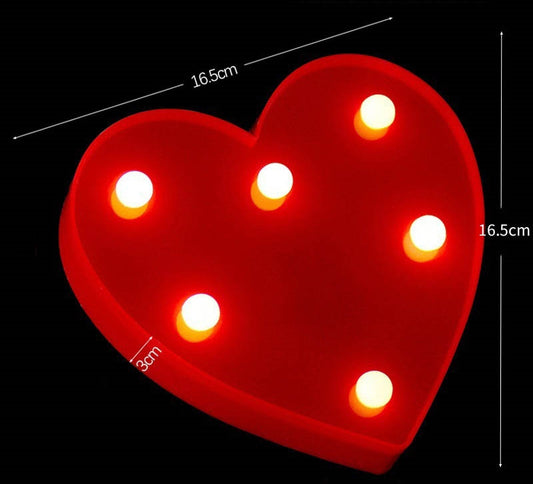 Heart – Led Light Box – Red