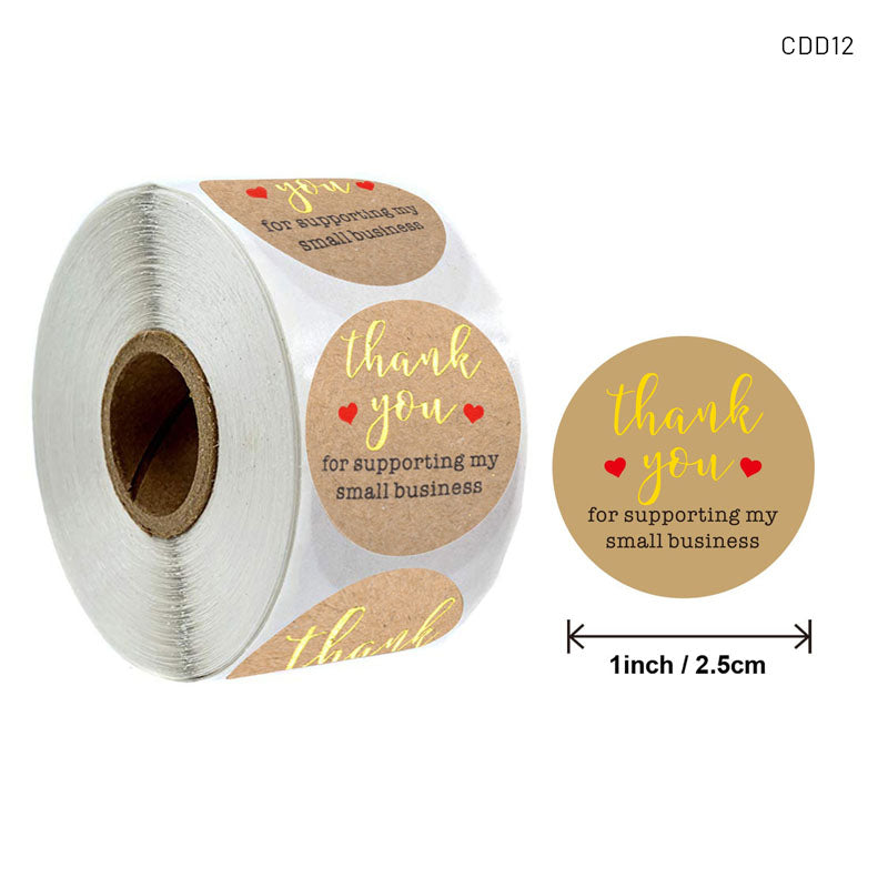 Thank You- Sticker Roll – CDD12