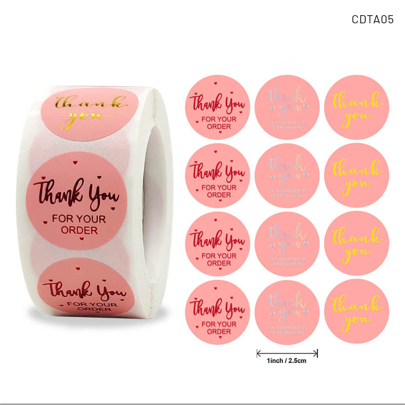 Thank You- Sticker Roll – CDTA05