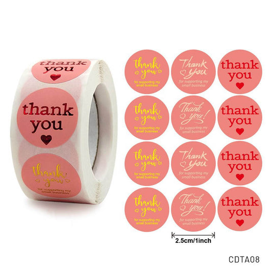 Thank You- Sticker Roll – CDTA08