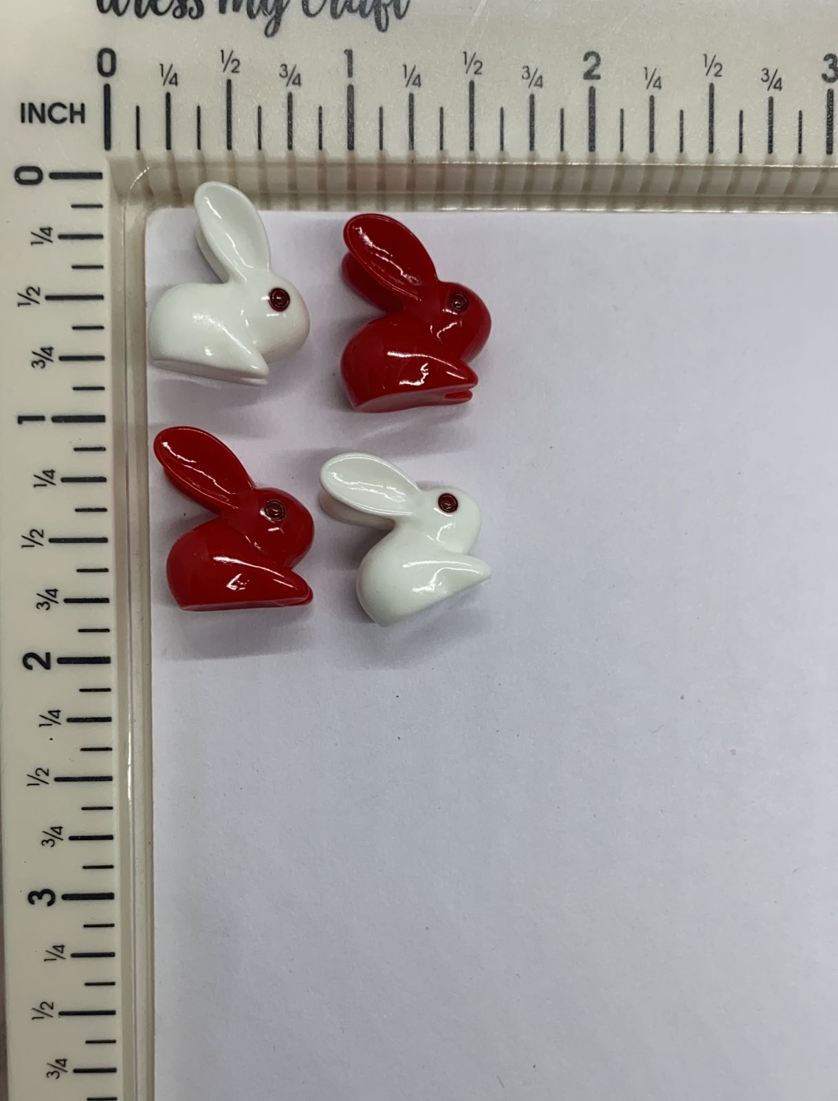 Rabbit Miniature- 4 pieces per set, design 338