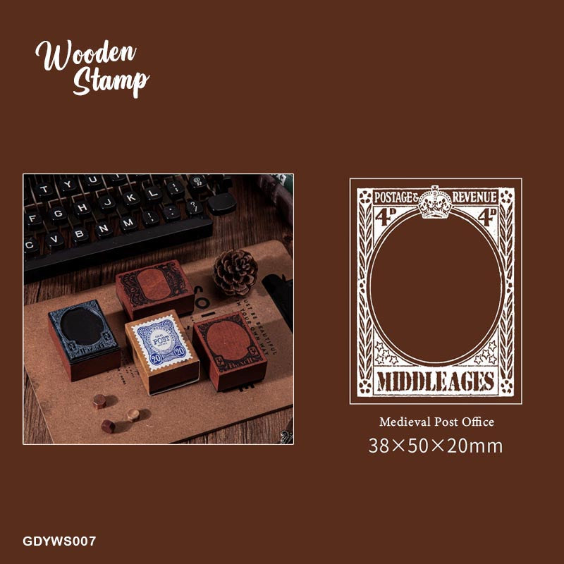 Wooden Post Office Stamp- GDYWS007