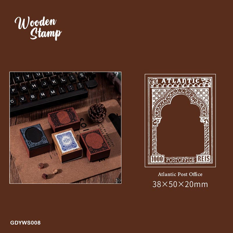 Wooden Post Office Stamp- GDYWS008