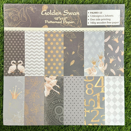 Golden Swan -12*12 Inches