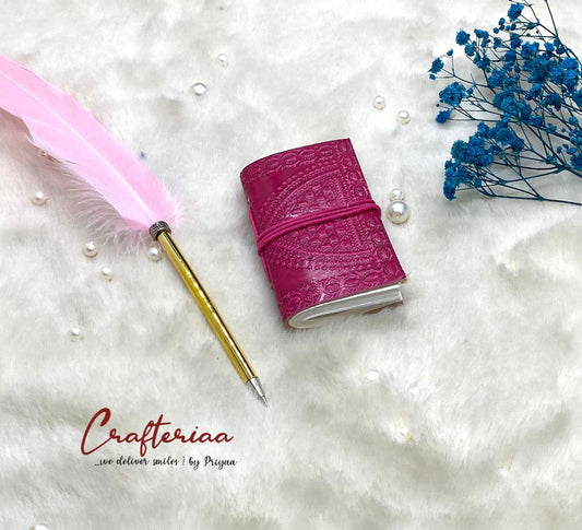 Vintage Mini Journal Diary – Pink
