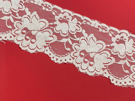Net Lace- 1 mtr – Offwhite White
