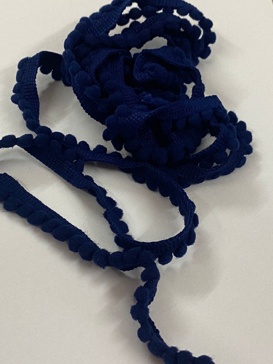 PomPom Lace- 2 mtr – Dark BLue