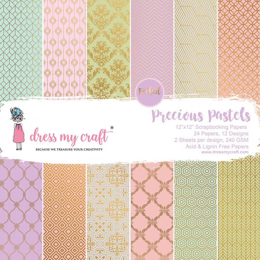 Precious Pastels 12″x12″ Paper Pad