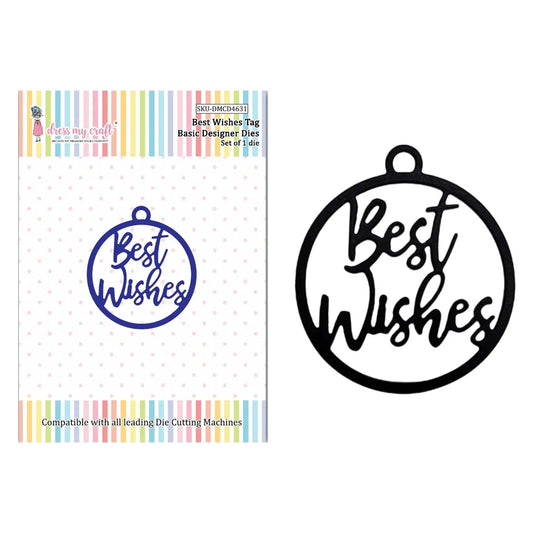 Best Wishes Tag – Basic Designer Dies