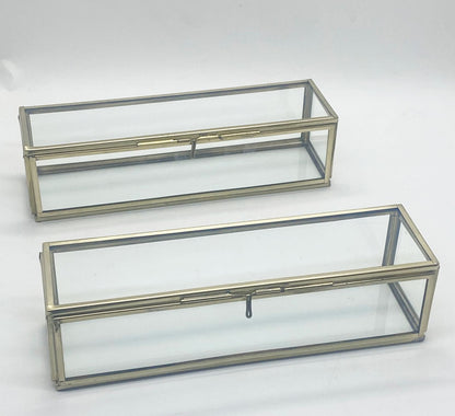 Vintage Glass Box Set – FREE SHIPPING – 2 pieces