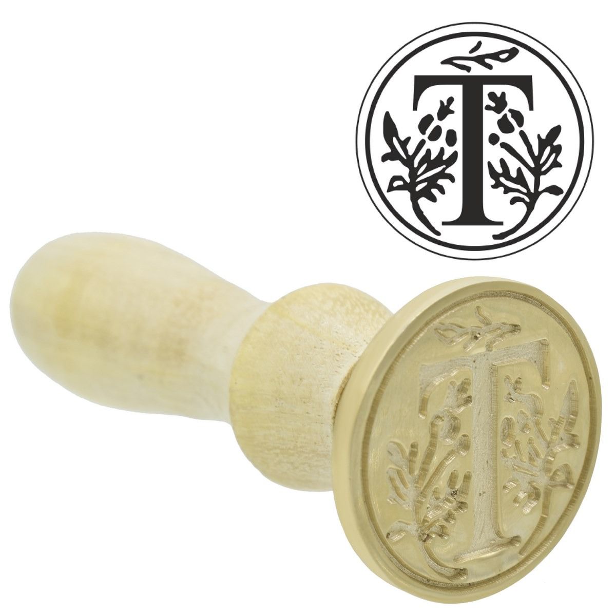 Wax Seal Stamp Alphabet – T – Design no. -125