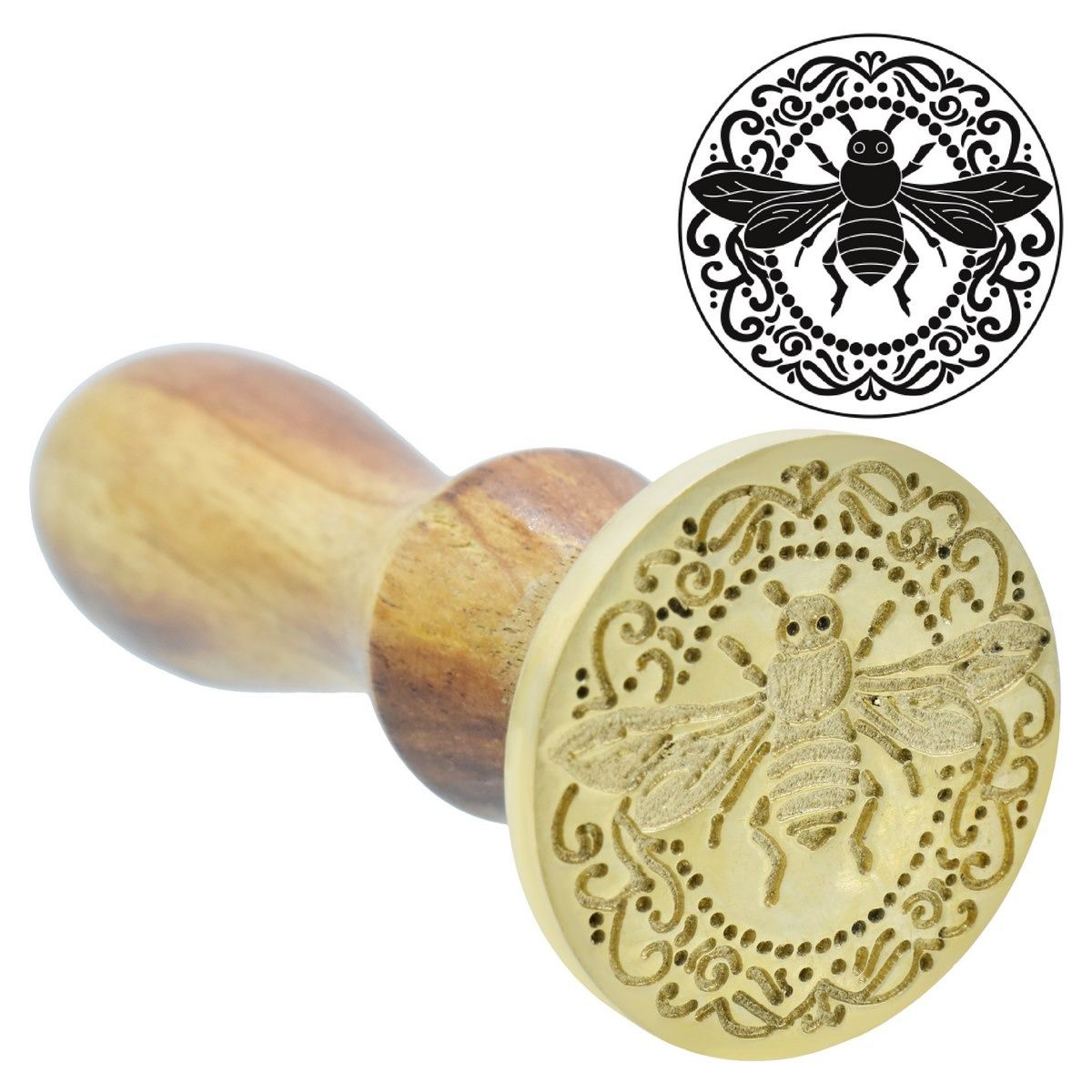 Wax Seal Stamp – Honey Bee – Design no. -132