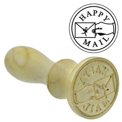 Wax Seal Stamp – Happy mail – Design no. -139