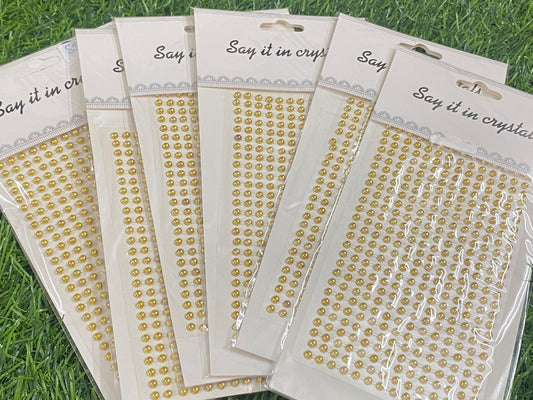 Gold Pearls-6 pack, size: Mini