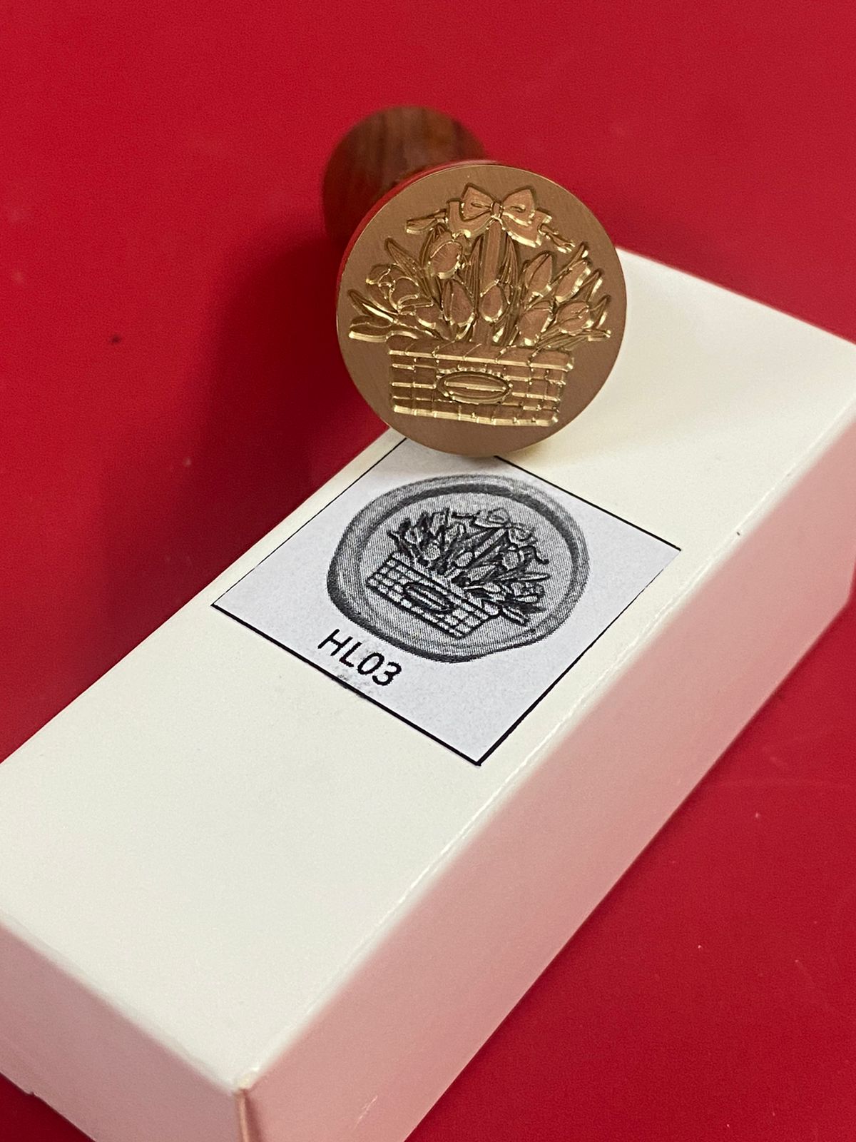 Wax Seal Stamp – Flower- Design no. -144