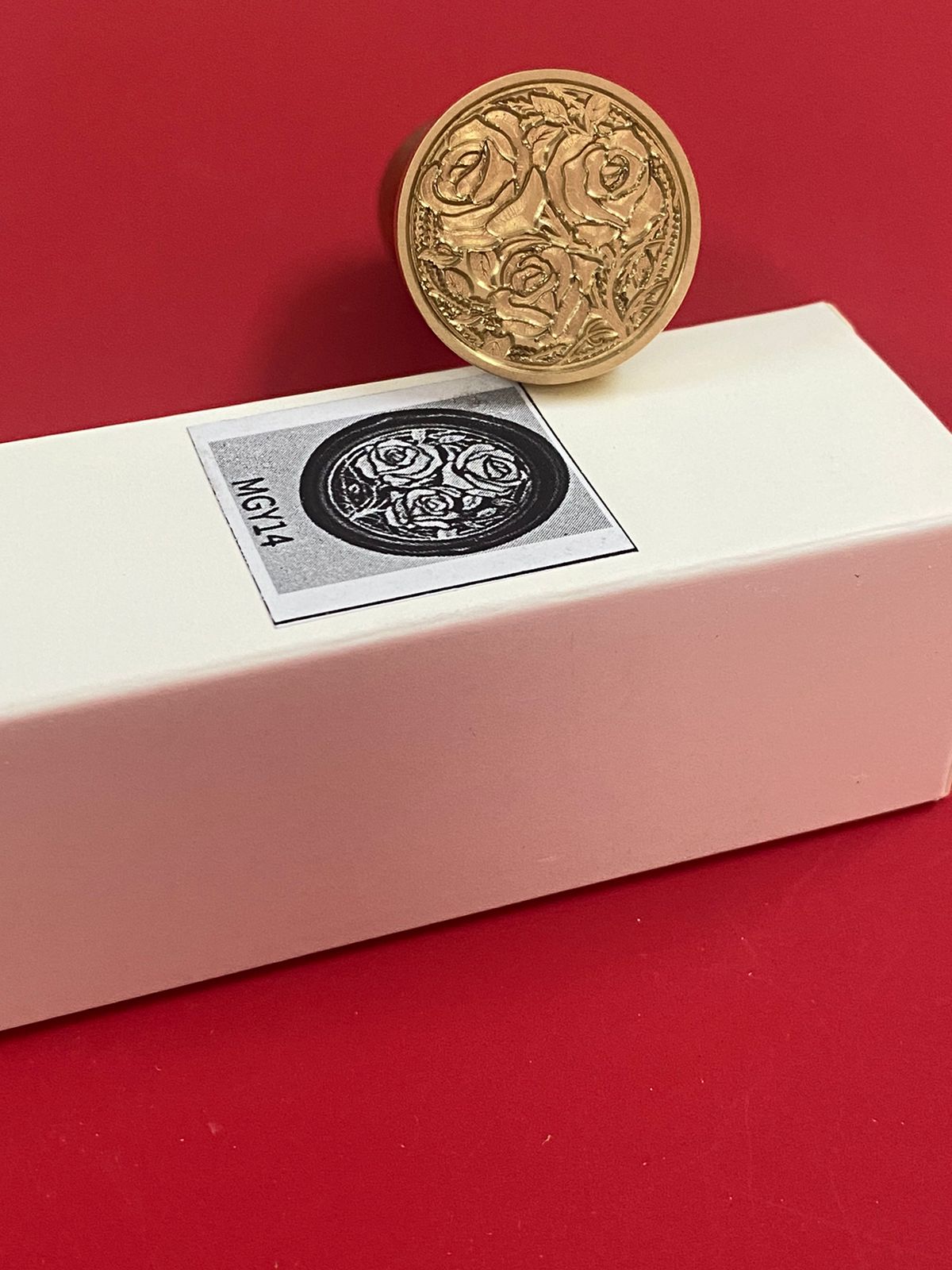 Wax Seal Stamp – ROSE FLOWER – Design no. -148