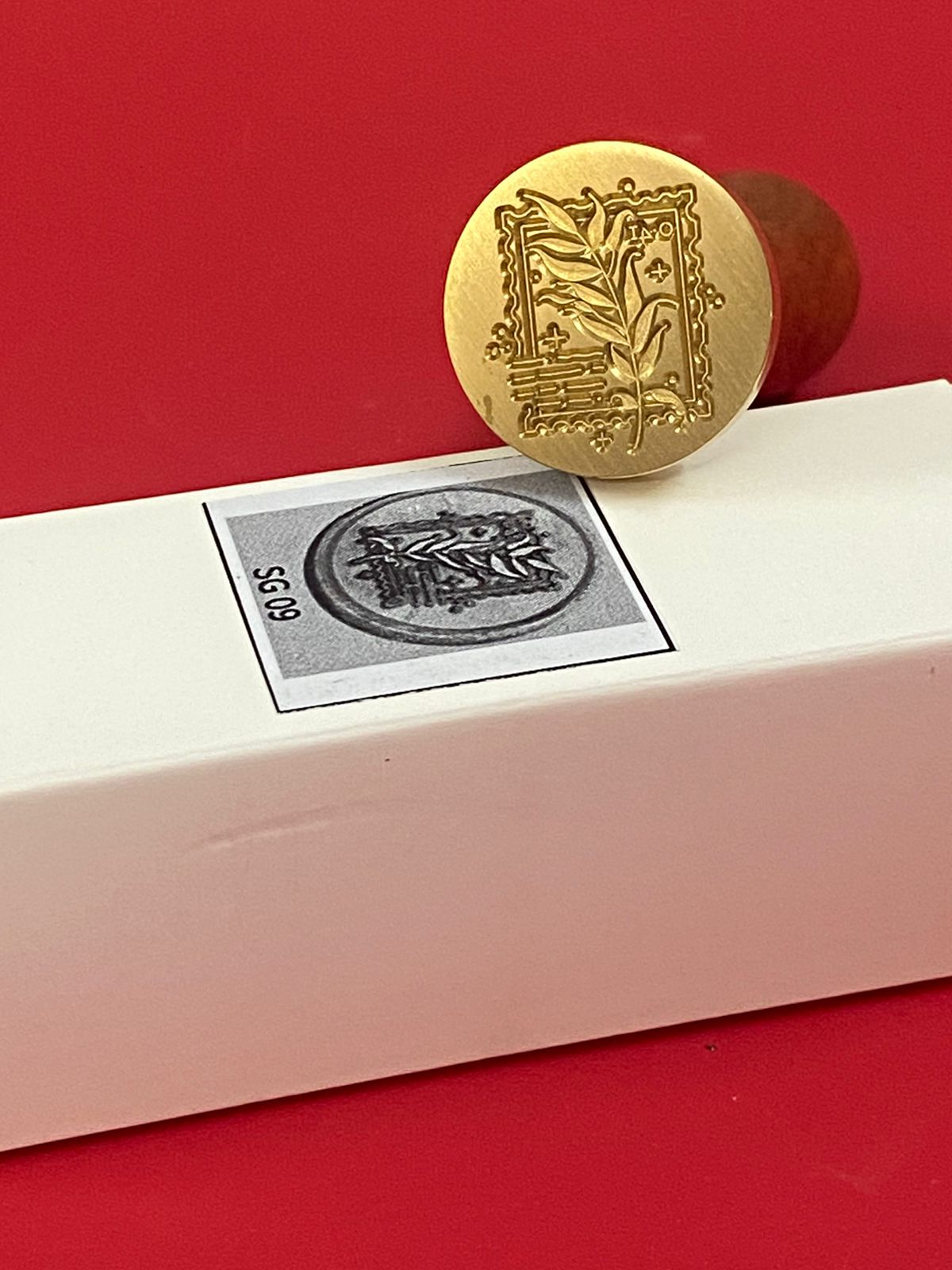 Wax Seal Stamp – LEAF- Design no. -153