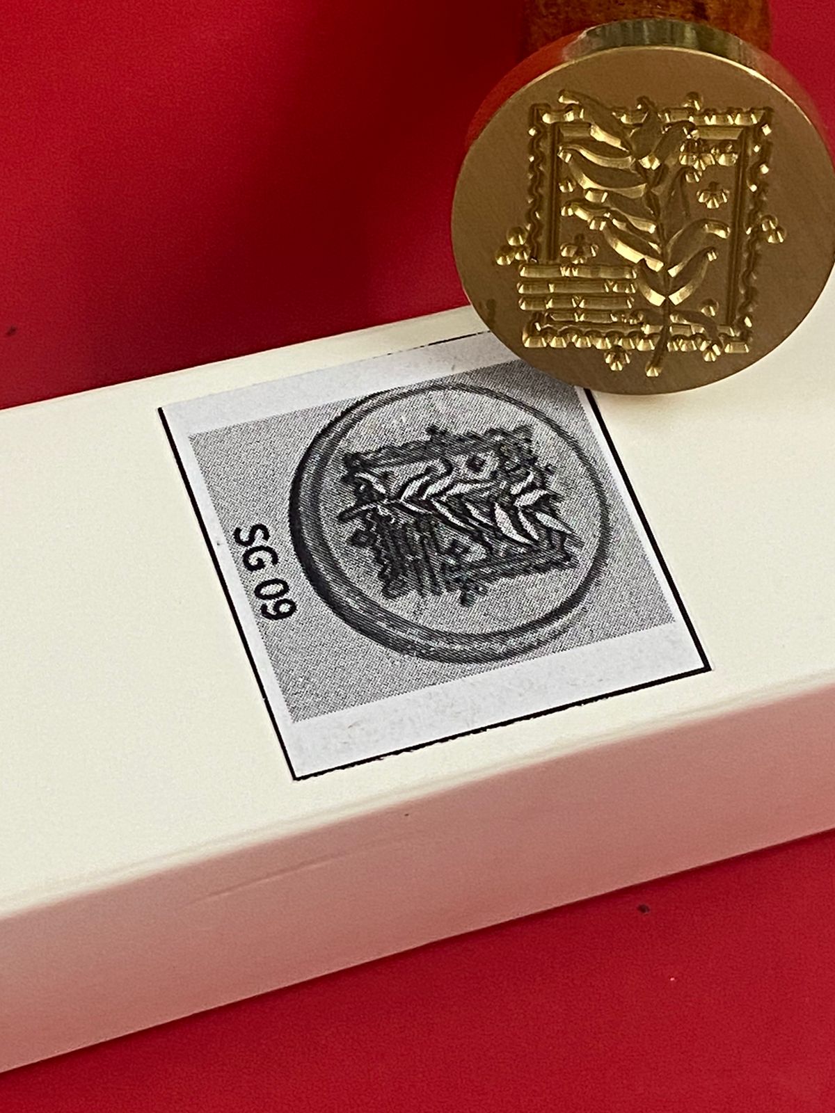 Wax Seal Stamp – LEAF- Design no. -153