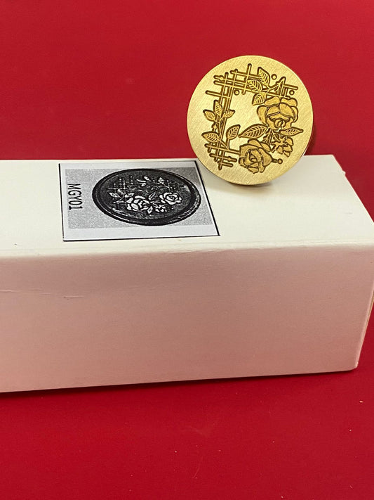 Wax Seal Stamp – FLORAL- Design no. -156