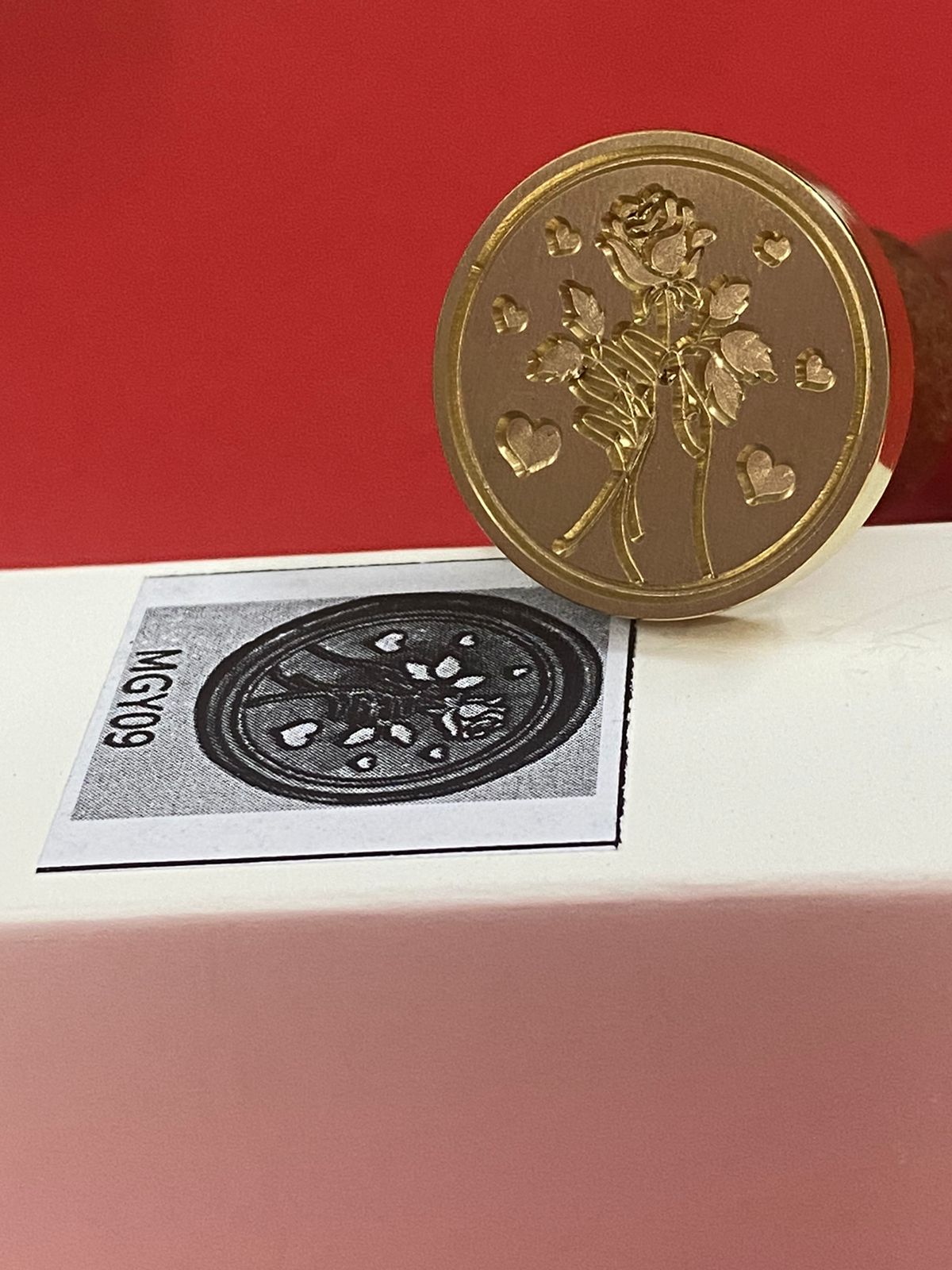 Wax Seal Stamp – Flower- Design no. -163