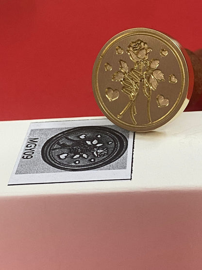 Wax Seal Stamp – Flower- Design no. -163