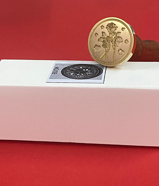 Wax Seal Stamp – Flower- Design no. -163