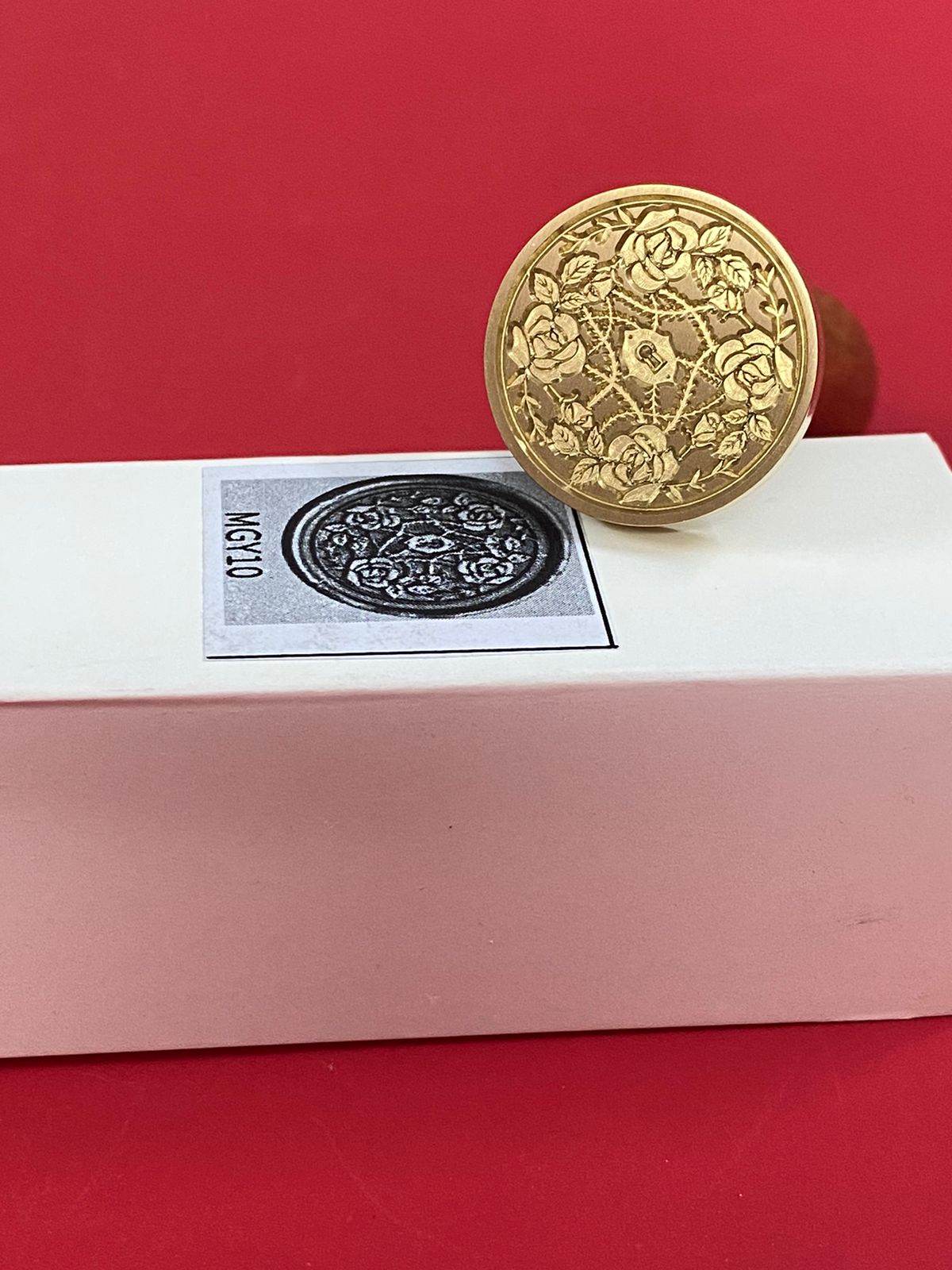 Wax Seal Stamp – ROSE- Design no. -183