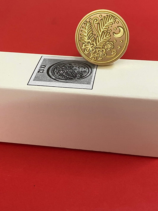 Wax Seal Stamp – FLORAL- Design no. -188