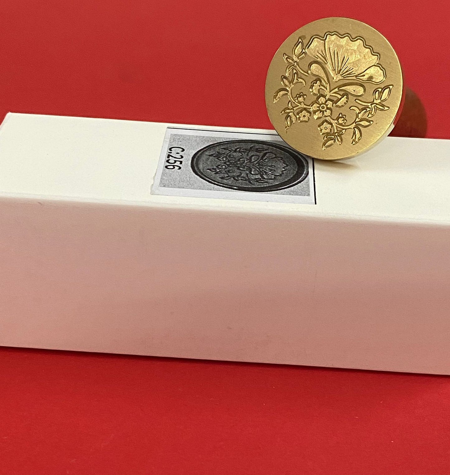 Wax Seal Stamp – FLORAL – Design no. -192