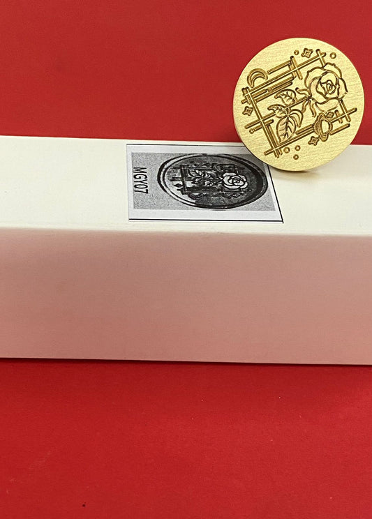 Wax Seal Stamp – FLORAL- Design no. -194