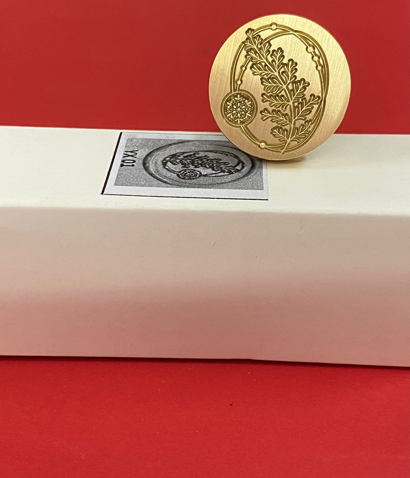 Wax Seal Stamp – LEAF- Design no. -198