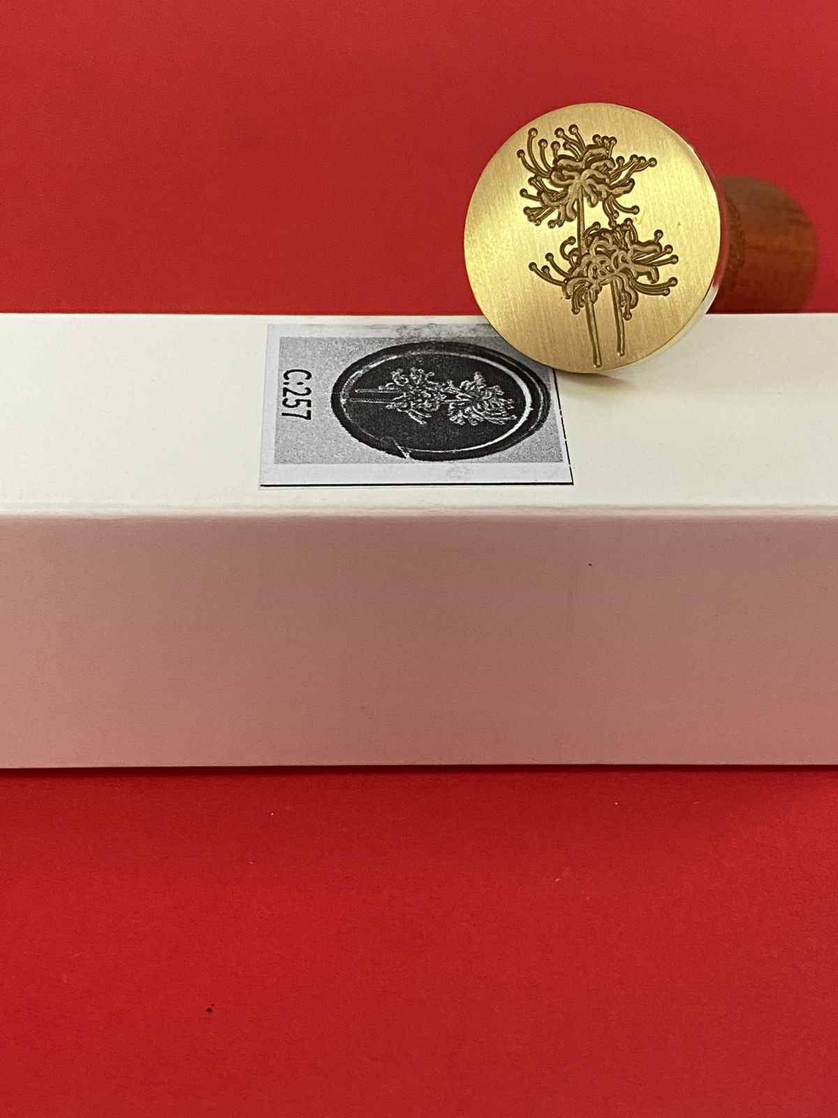 Wax Seal Stamp – FLORAL- Design no. -205