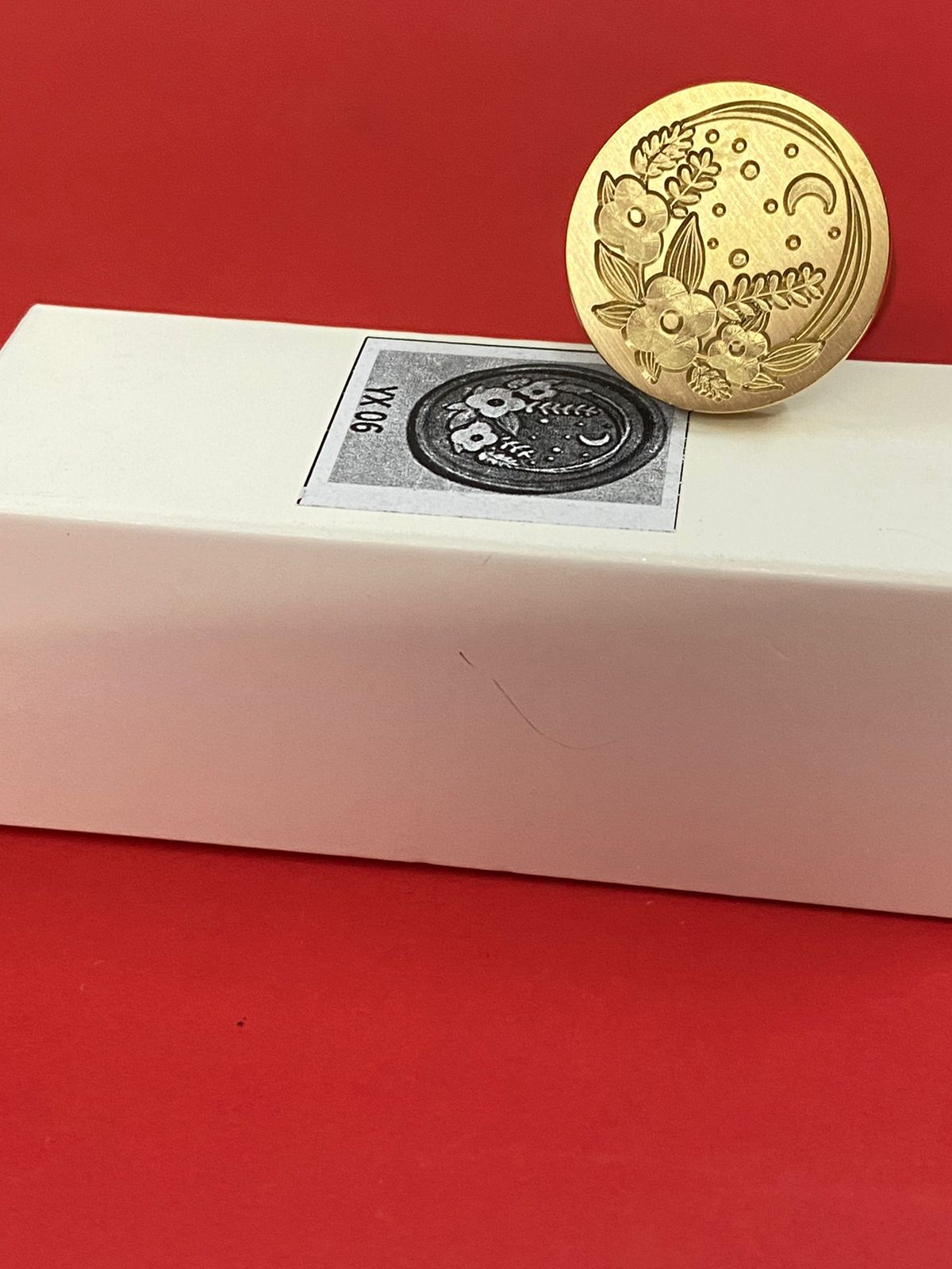 Wax Seal Stamp – FLORAL- Design no. -206