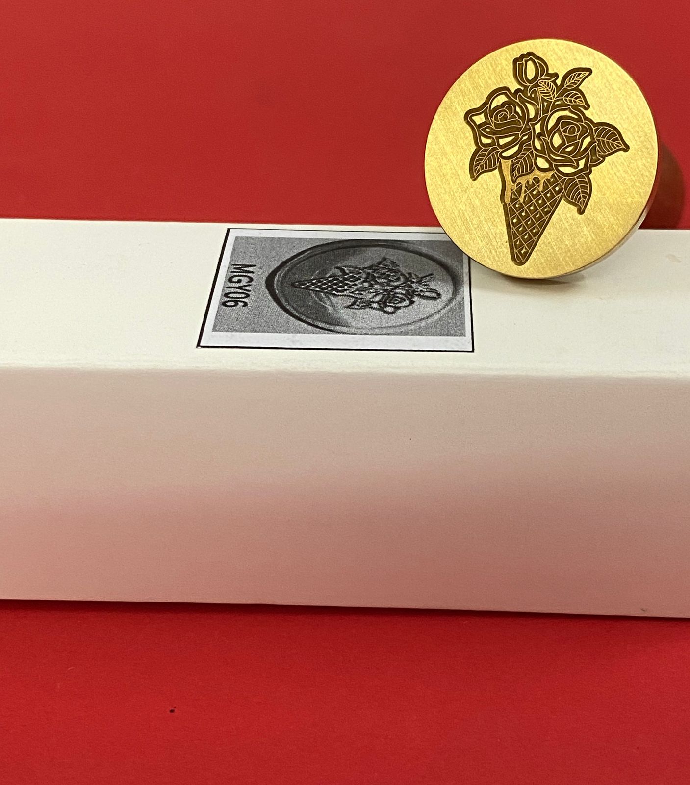 Wax Seal Stamp – ROSES – Design no. -215