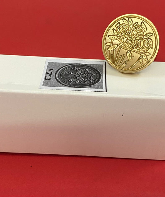 Wax Seal Stamp – ROSES – Design no. -217