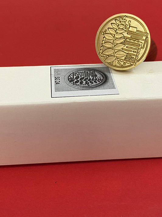 Wax Seal Stamp – LEAF- Design no. -218