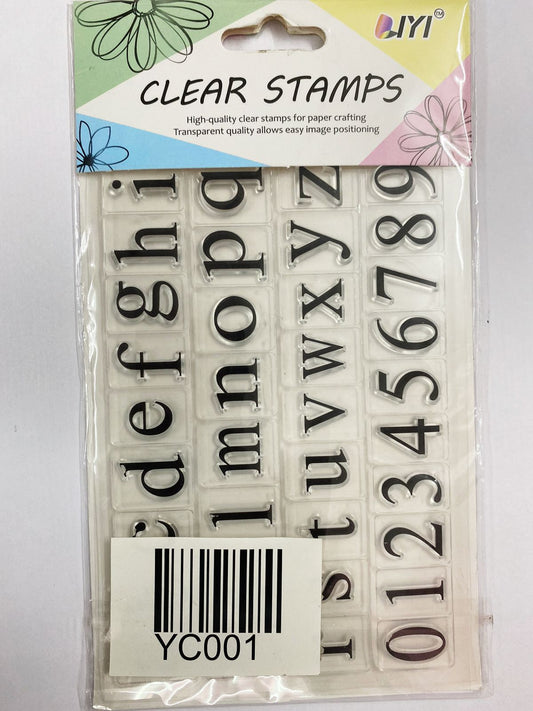 Clear Stamp – YC001 Alphabets