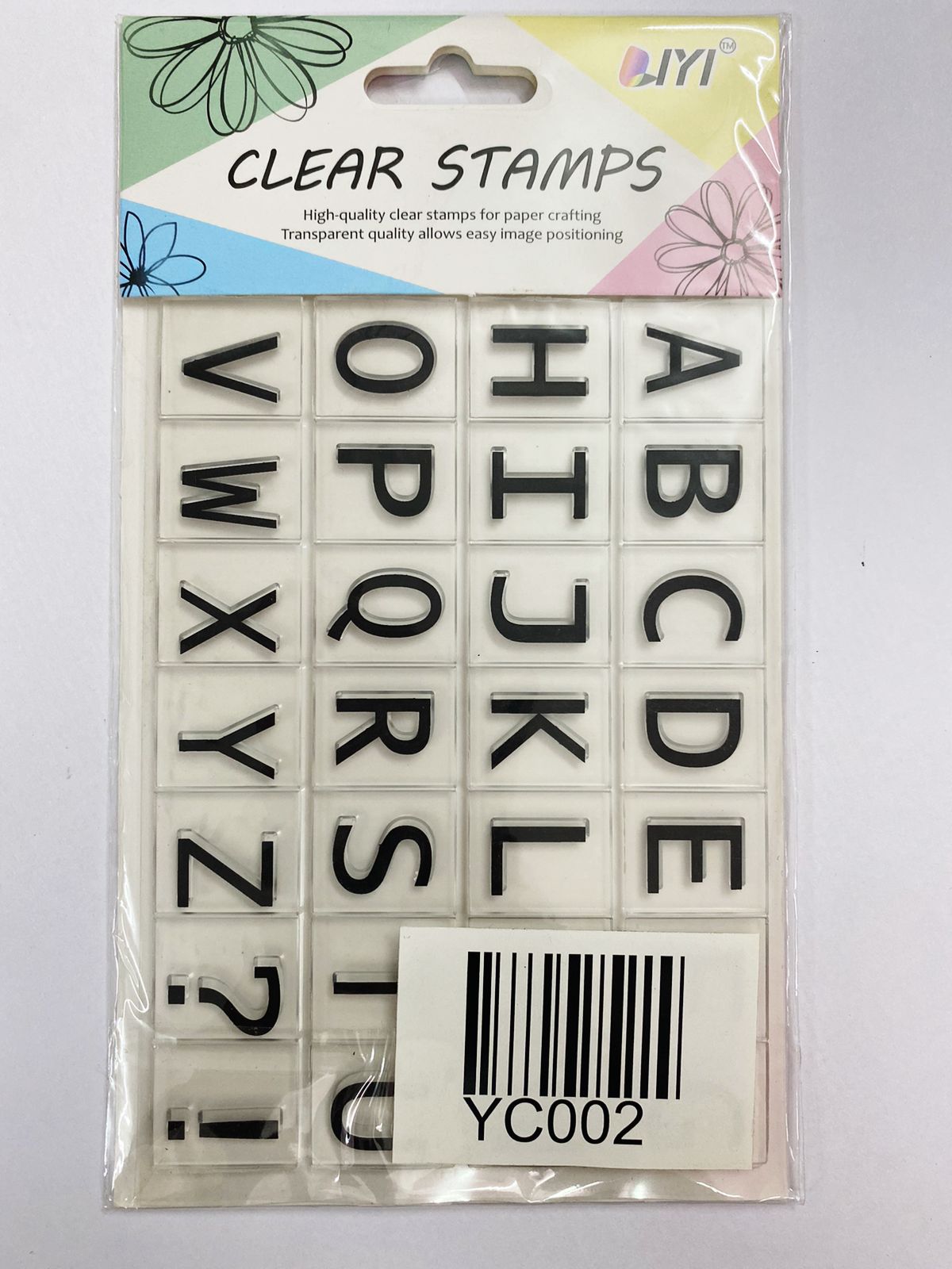 Clear Stamp – YC002 Alphabets