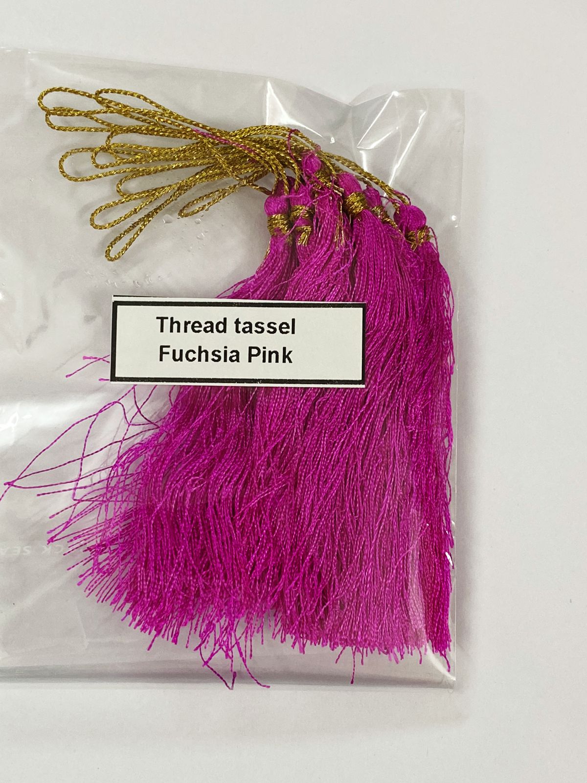 Thread Tassels – 10 Pieces – Fuchsia Pink