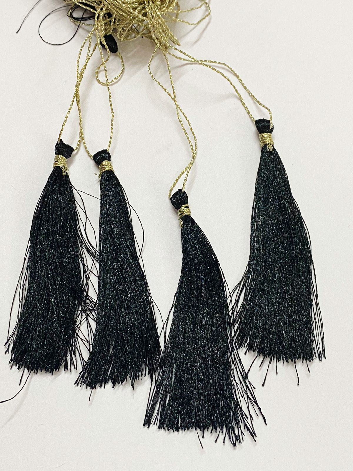 Thread Tassels – 10 Pieces – Black