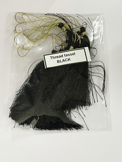 Thread Tassels – 10 Pieces – Black