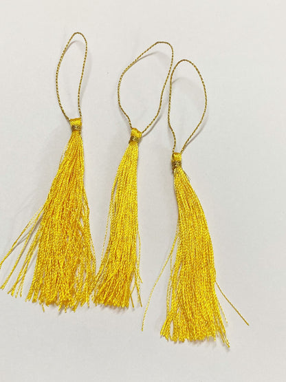 Thread Tassels – 10 Pieces – Yellow