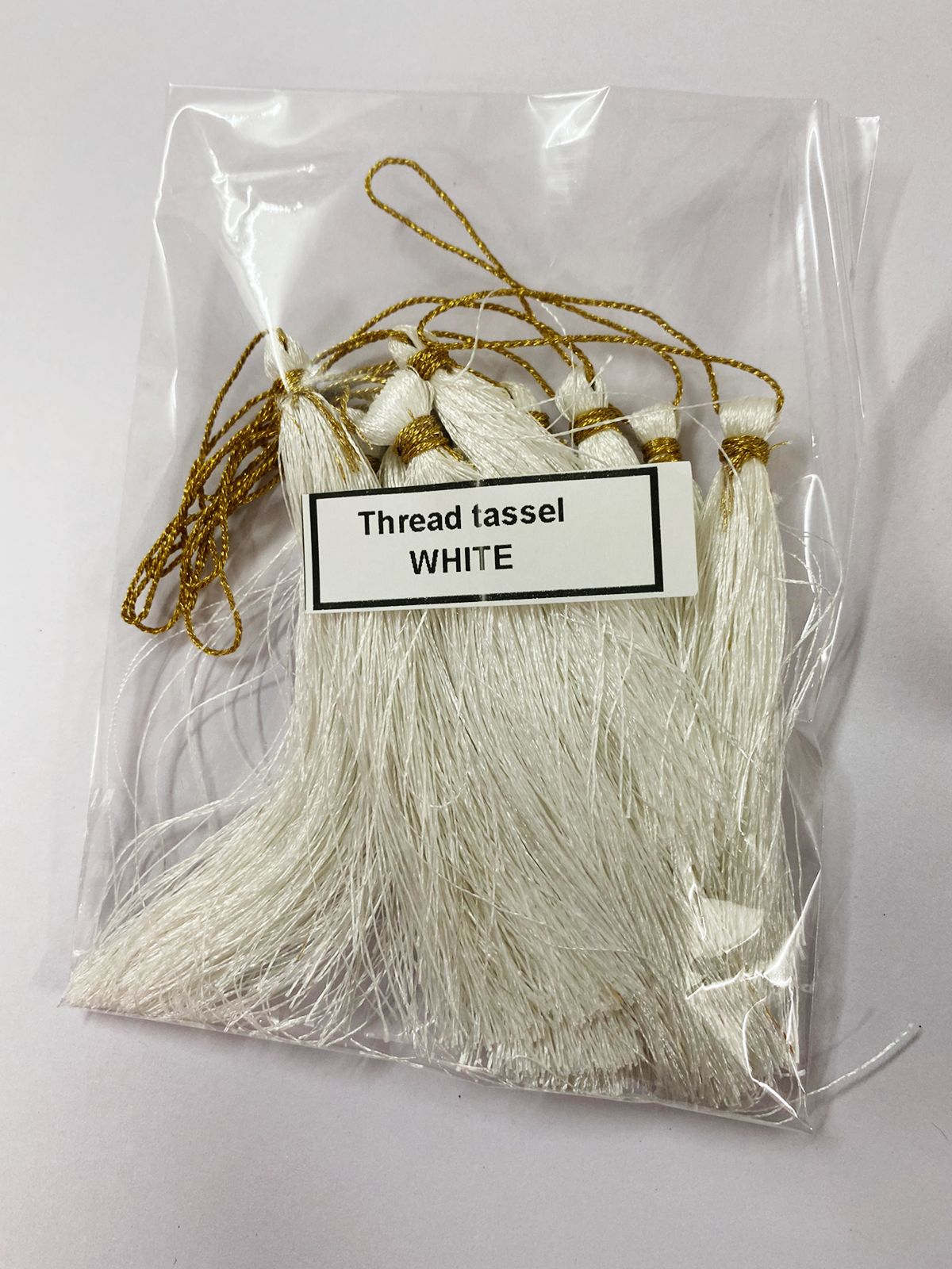 Thread Tassels – 10 Pieces – White