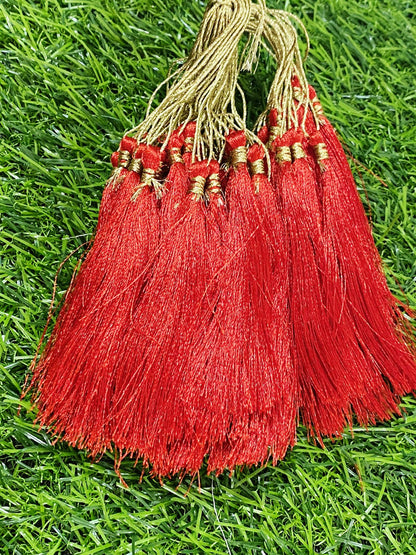 Thread Tassels – 10 Pieces – Red